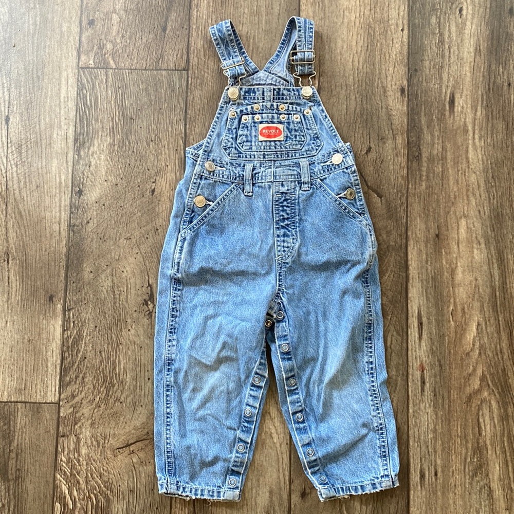 Vintage 80s Revolt Overalls 2T